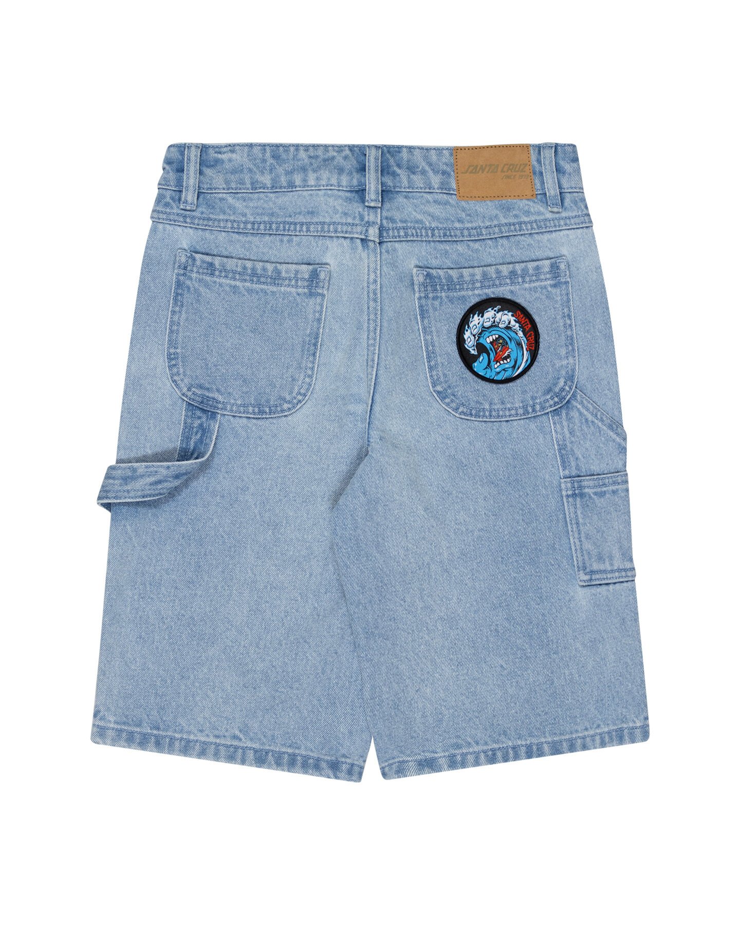 Santa Cruz Screaming Wave Patch Carpenter Short - Lt Indigo - SHOP