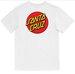 Santa Cruz Classic Dot Chest S/S Tee - White