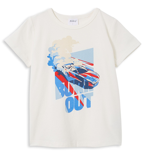 Milky Burn Out S/S Tee