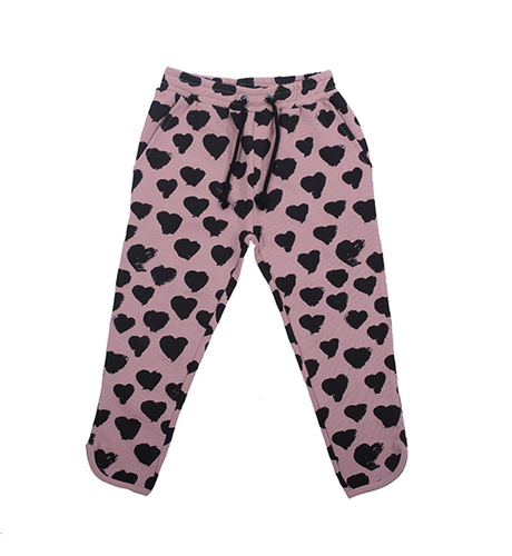 Hootkid Smudge Heart Track Pant