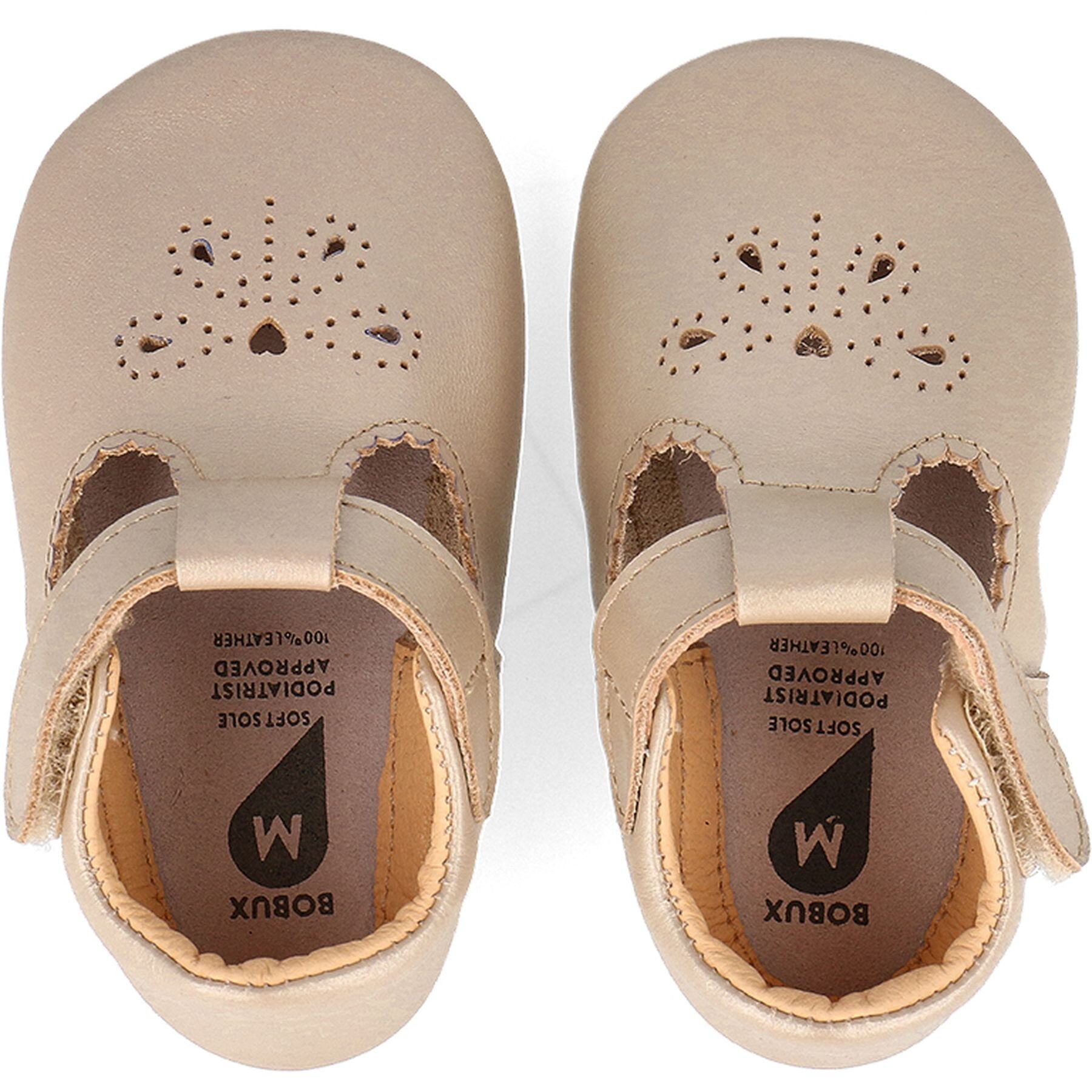 Kid Republic Bobux Soft Sole M Bobux Soft Sole Flutterheart Gold