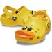Crocs Toddlers Classic Rubber Ducky Clogs - Sunflower.