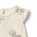 Wilson & Frenchy Little Fantail Organic Pointelle Ruffle Growsuit