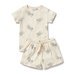 Wilson & Frenchy Little Fantail Organic Pointelle S/S Pyjamas