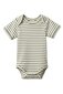 Nature Baby Short Sleeve Bodysuit - Nettle Sailor Stripe