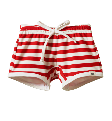 Nature Baby Splash Shorts - Red Sea Stripe