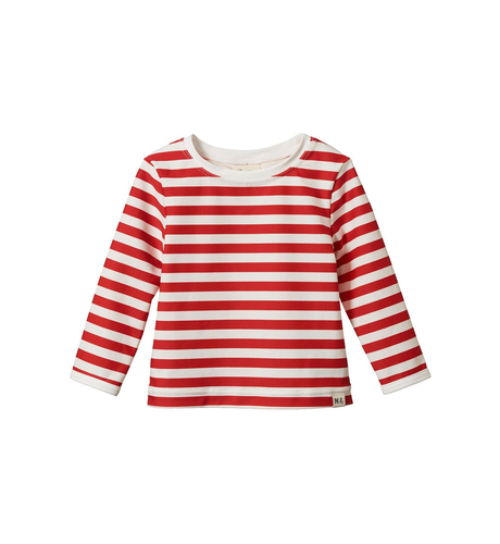 Nature Baby Splash Top- Red Sea Stripe