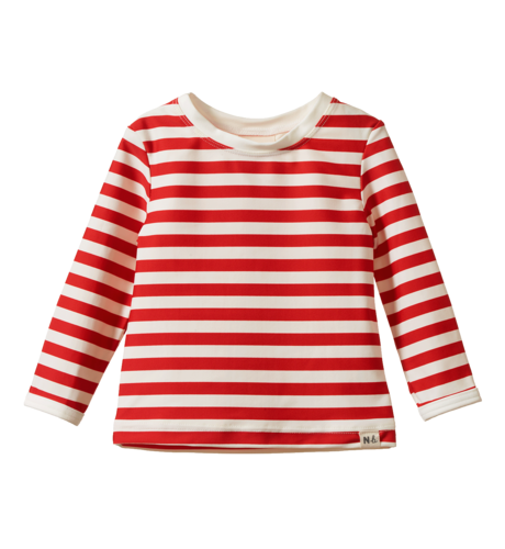 Nature Baby Splash Top - Red Sea Stripe