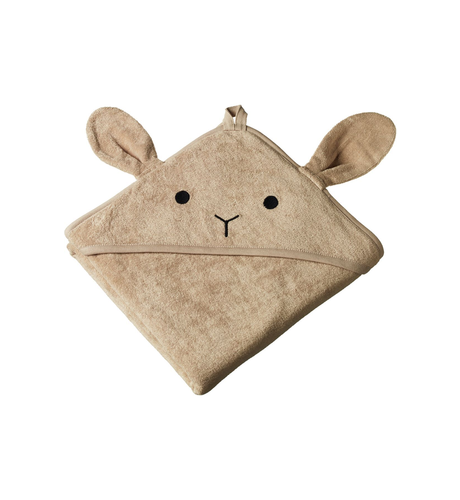 Nature Baby Bunny Hooded Towel - Nougat