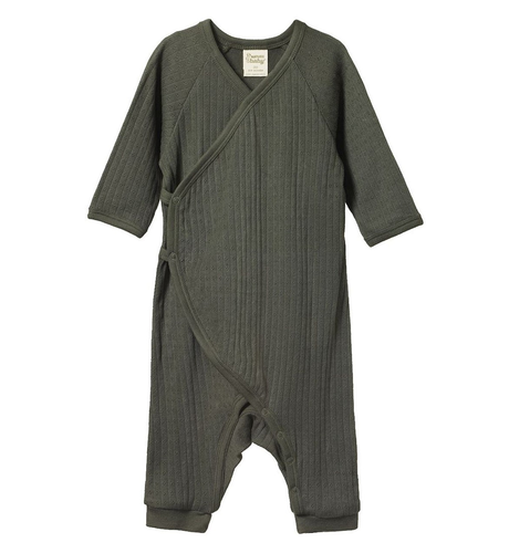 Nature Baby Kimono Stretch & Grow Pointelle - Thyme