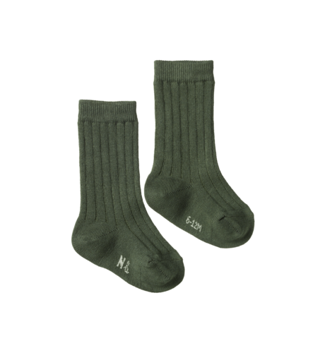 Nature Baby Organic Cotton Rib Socks - Thyme