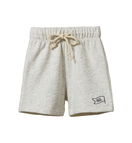 Nature Baby Jimmy Shorts Sweatshirt Knit - Light Grey Marl