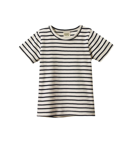Nature Baby River Tee - Navy Sailor Stripe