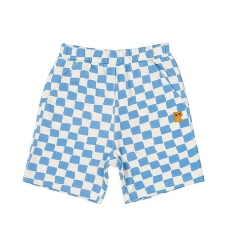 Rock Your Kid Blue Checker Shorts