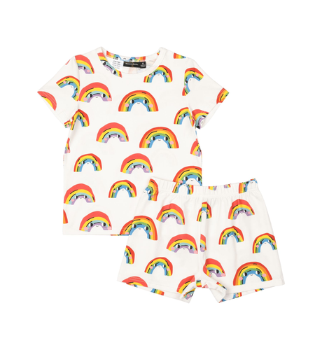 Rock Your Kid Over The Rainbow PJ Set