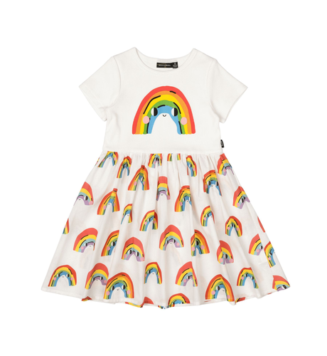 Rock Your Kid Over The Rainbow T-Shirt Dress