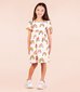 Rock Your Kid Over The Rainbow Puff Sleeve Dress