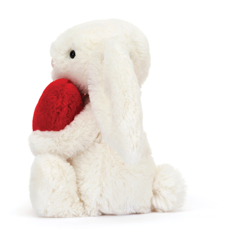 Jellycat Bashful Red Love Heart Bunny - Little - PLAY-Soft Toys