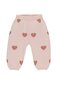Quincy Mae Heart Knit Pants - Bubblegum