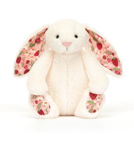 Jellycat Blossom Cream Bunny 'Berry' - Small - PLAY-Soft Toys