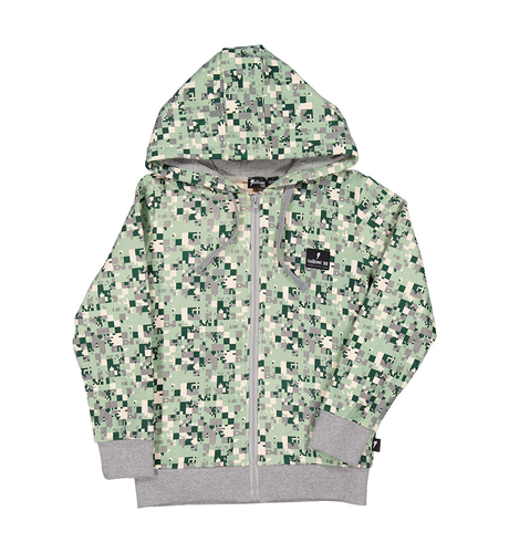 Radicool Dude Pixel Camo Zip Hood