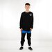 Hello Stranger Boys Pocket Track Pant - Black/Blue