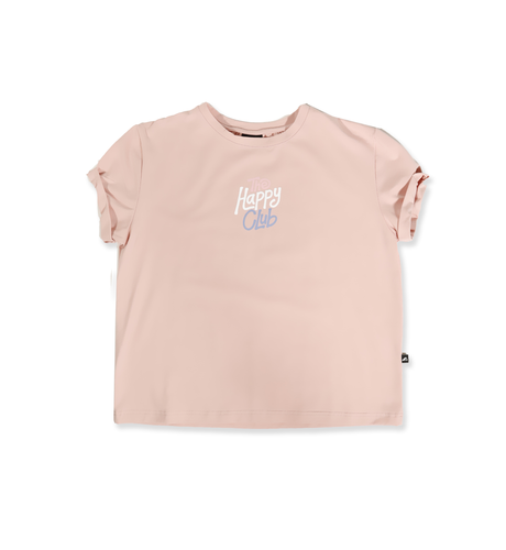 Hello Stranger Girls Bailey S/S Tee - Dusty Pink (Happy Club)