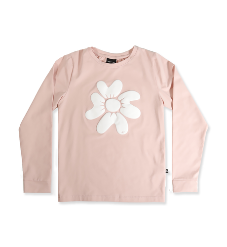 Hello Stranger Girls L/S Tee - Dusty Pink