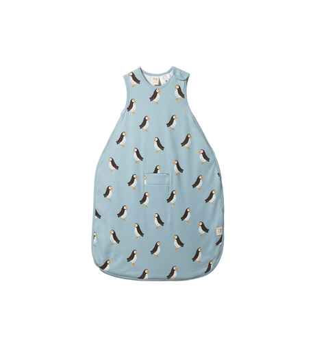 Nature Baby Organic Cotton & Merino Sleeping Bag - Puffin Print