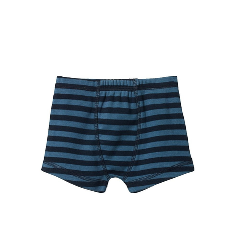 Nature Baby Boxer Shorts - Navy/Teal Sea Stripe