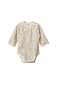 Nature Baby L/S Kimono Bodysuit - Pollyanna Print