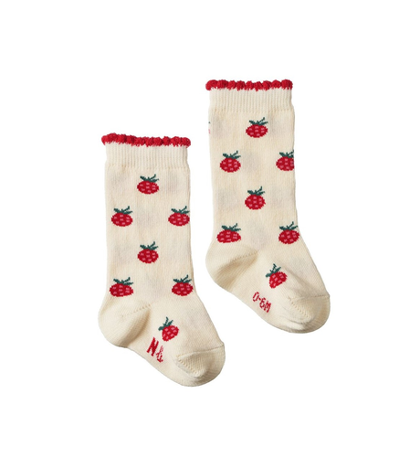 Nature Baby Organic Cotton Socks - Raspberries