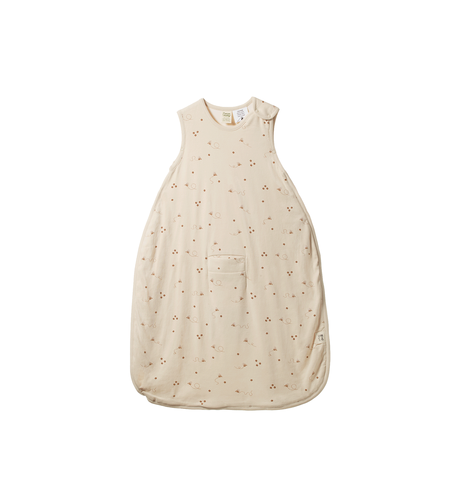 Nature Baby Organic Cotton & Merino Sleeping Bag - Bumble Bee Print