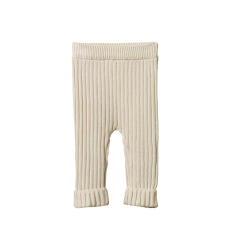 Nature Baby Lou Pants Cotton Knit - Almond
