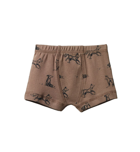 Nature Baby Boxer Shorts - Little Cub Print