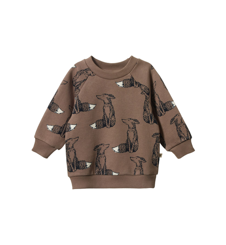 Nature Baby Emerson Sweater - Foxy Cub Print