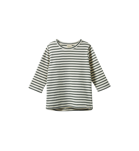 Nature Baby L/S River Tee - Thyme Sailor Stripe
