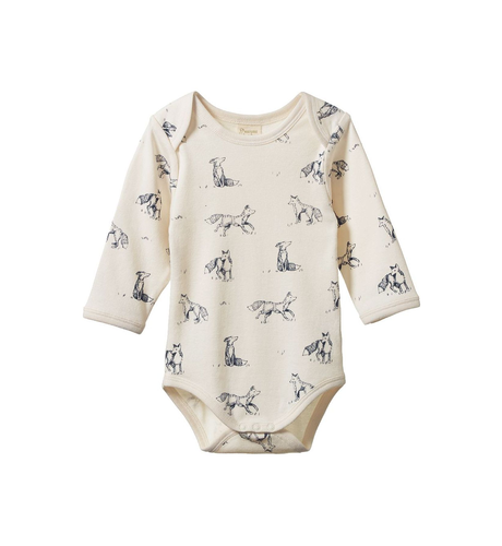 Nature Baby L/S Bodysuit - Foxy Print
