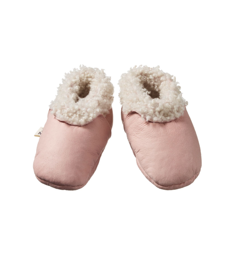 Nature Baby Lambskin Booties - Rose Bud