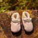 Nature Baby Lambskin Booties - Rose Bud