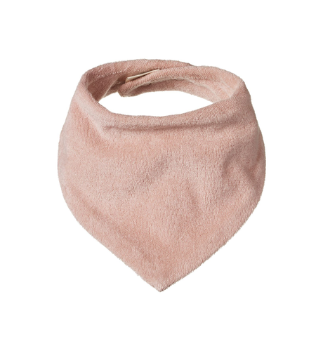 Nature Baby Triangle Bib Terry - Rose Bud