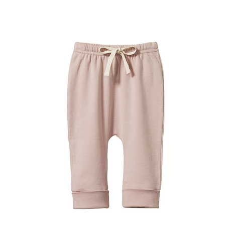 Nature Baby Drawstring Pants - Rose Bud