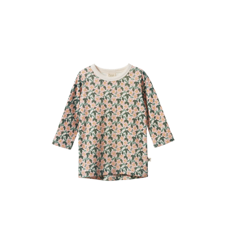 Nature Baby L/S Cloud Tee - Garland Print