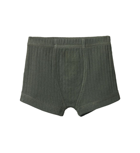 Nature Baby Boxer Shorts Pointelle - Thyme