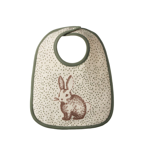 Nature Baby Reversible Bib - Rabbitty Print