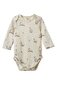 Nature Baby Merino Wool L/S Bodysuit - Rabbitty Print