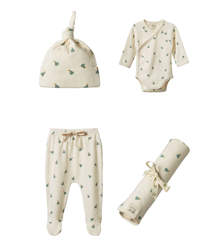 Nature Baby Welcome Home Bundle - Petite Pear Print