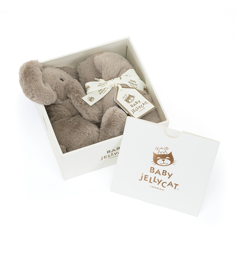Jellycat Smudge Elephant Soother in Gift Box