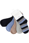 Korango Ribbed Socks 5 pk - Block & Navy Stripe