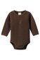 Nature Baby Henley L/S Waffle Bodysuit - Pinecone